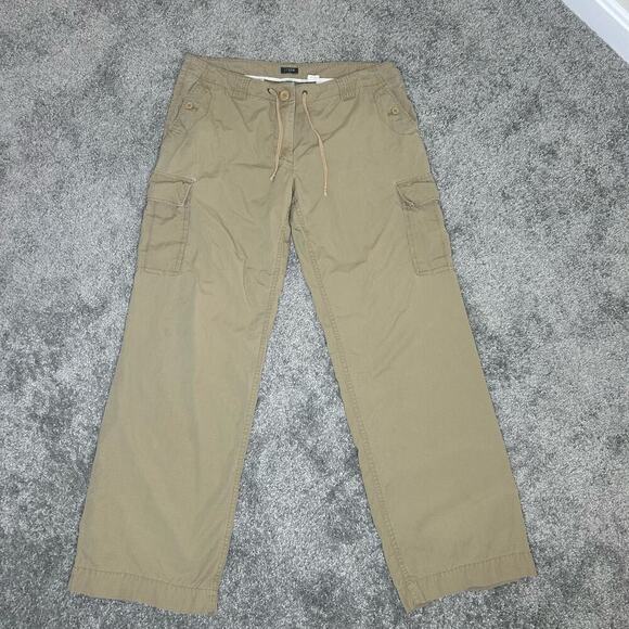 J.Crew Cargo Size 8 Khaki Inseam 31 inches 100% Cotton - Picture 1 of 9